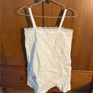 White Lace Trim Camisole